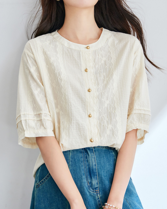Elora Light Textured Blouse