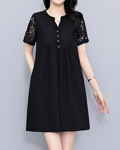 Lucia Soft Lace Shift Dress