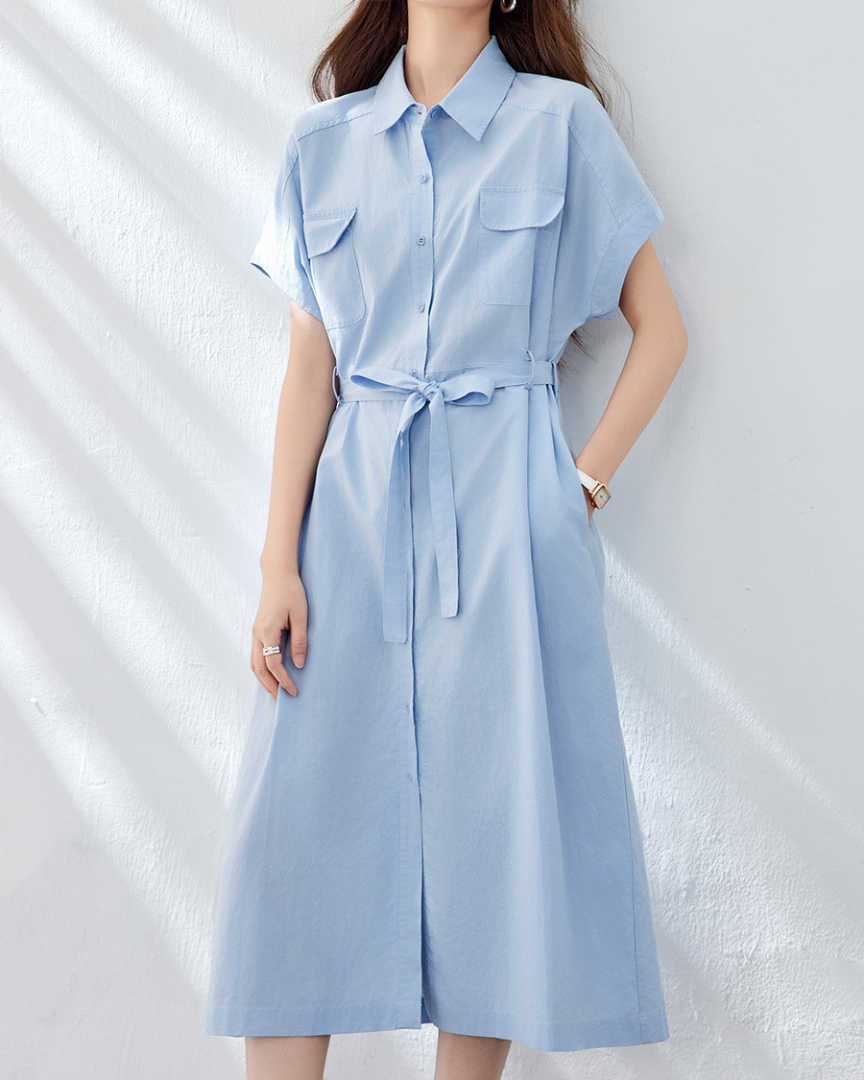 Mira Ease Utility Shirt Dress
