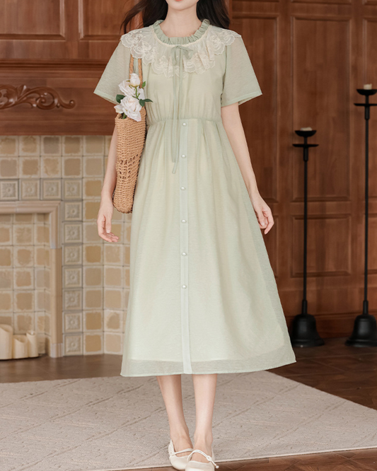 Melody Lace Front Tie Dress
