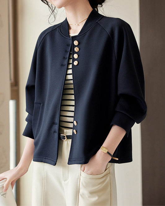 Marine Calm Button Jacket
