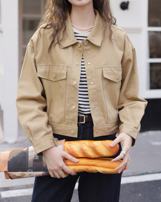Emilie Calm Cotton Snap Jacket