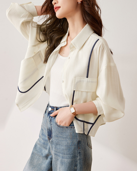 Mara Line Relaxed Collar Shirt