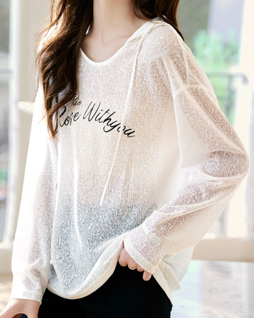 Elsie Sheer Hooded T-Shirt