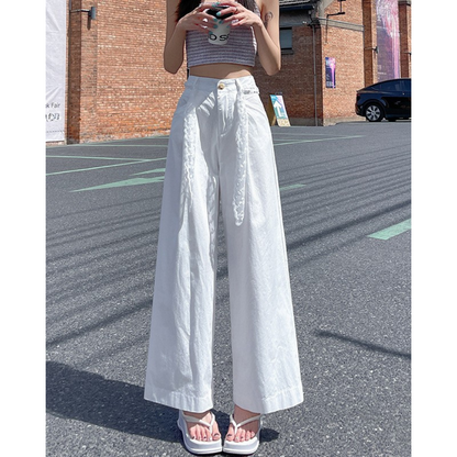Liora Lace Bow Cotton Trousers
