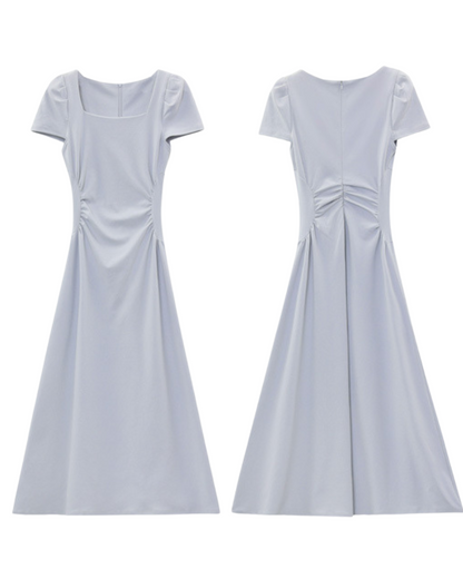 Serene Gathered Waist Midi Dress