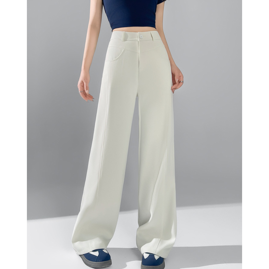 Isla Curve Stitch Wide Trousers