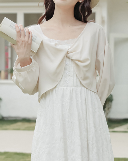 Lilou Draped Twist Blouse