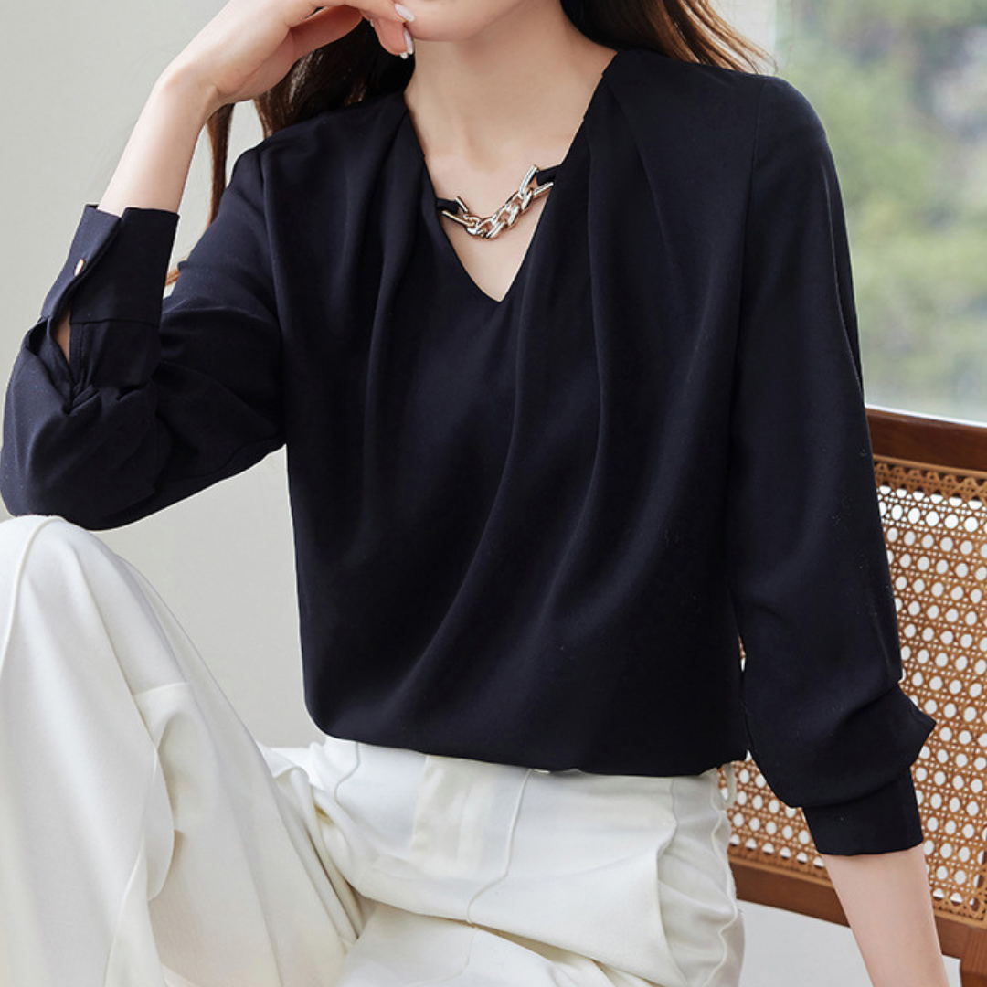 Nora Satin Twist Blouse