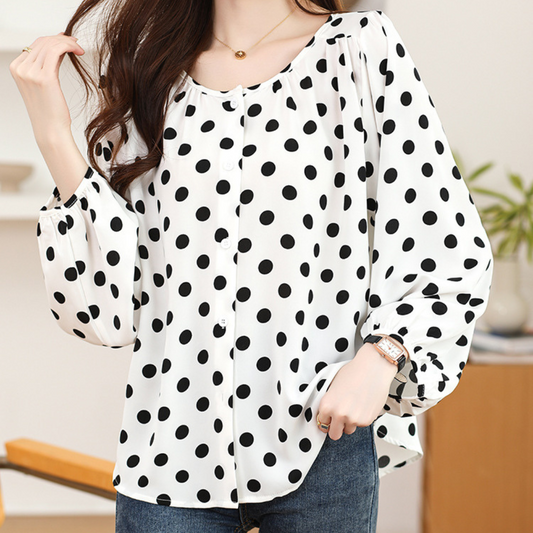 Lina Poise Dot Blouse