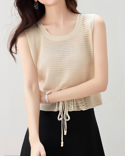 Elara Tie Hem Knit Tank