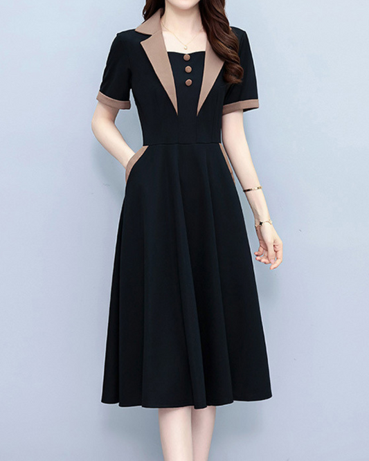 June Ease Panel Midi Dress