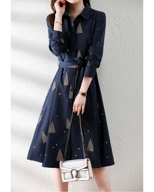 Rowan Calm Print Shirt Dress