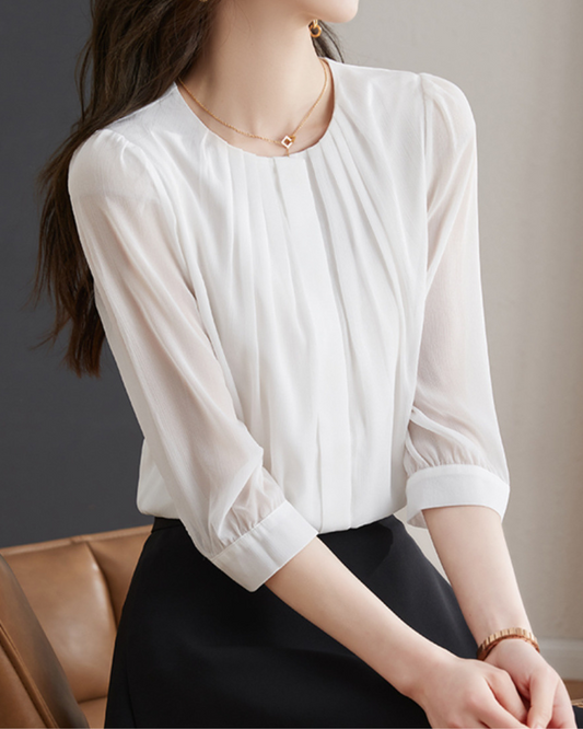 Nora Soft Curve Sleeve Blouse