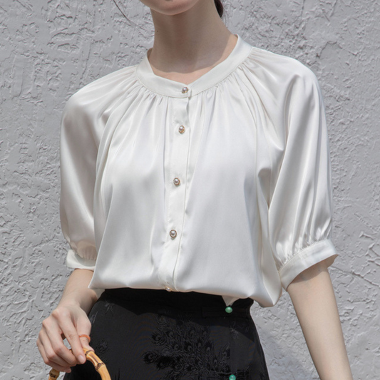 Mira Soft Pleat Blouse