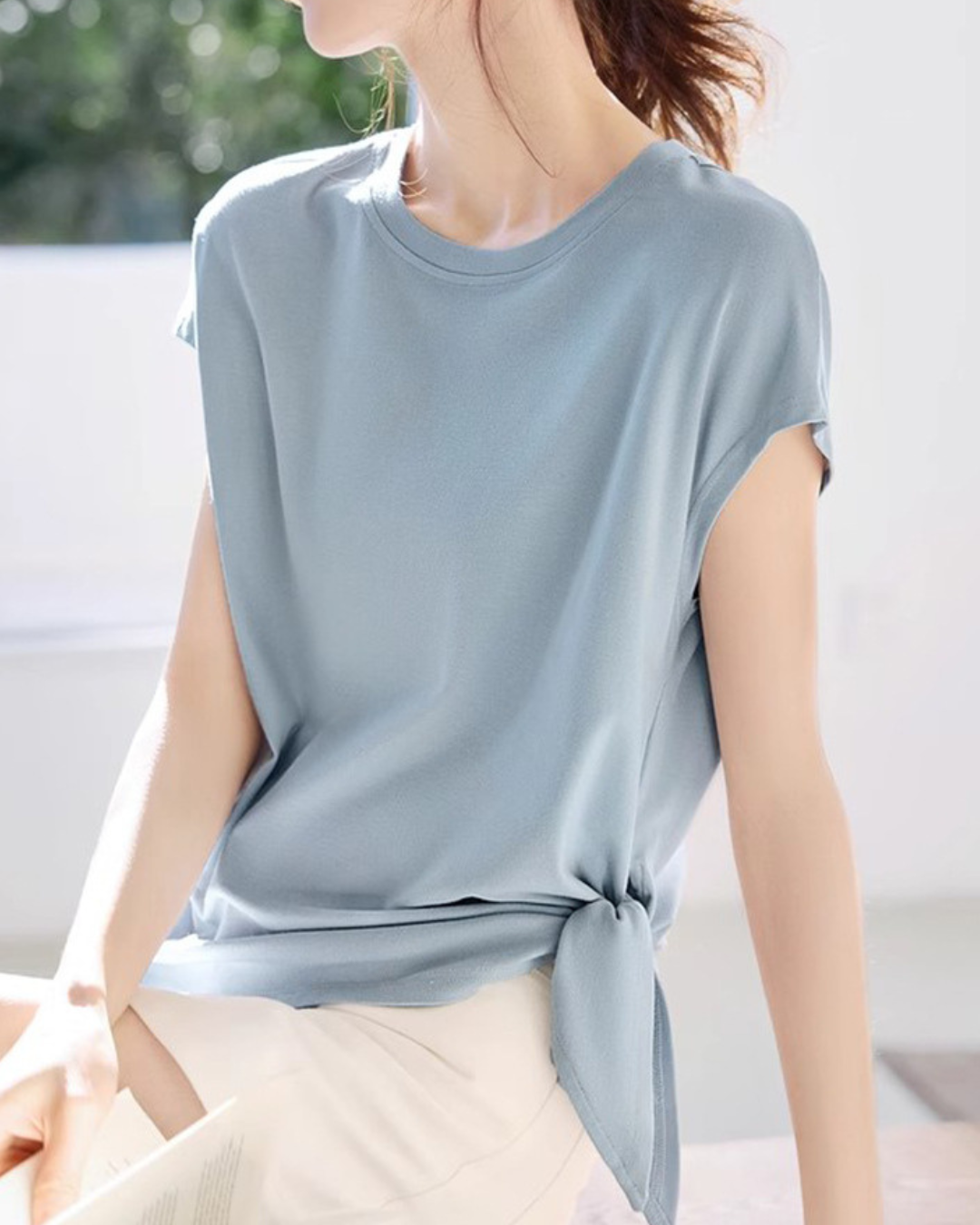 Marnie Soft Side Tie T-Shirt