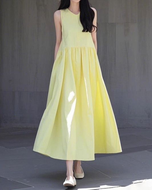 Lina Light Flare Sleeveless Dress