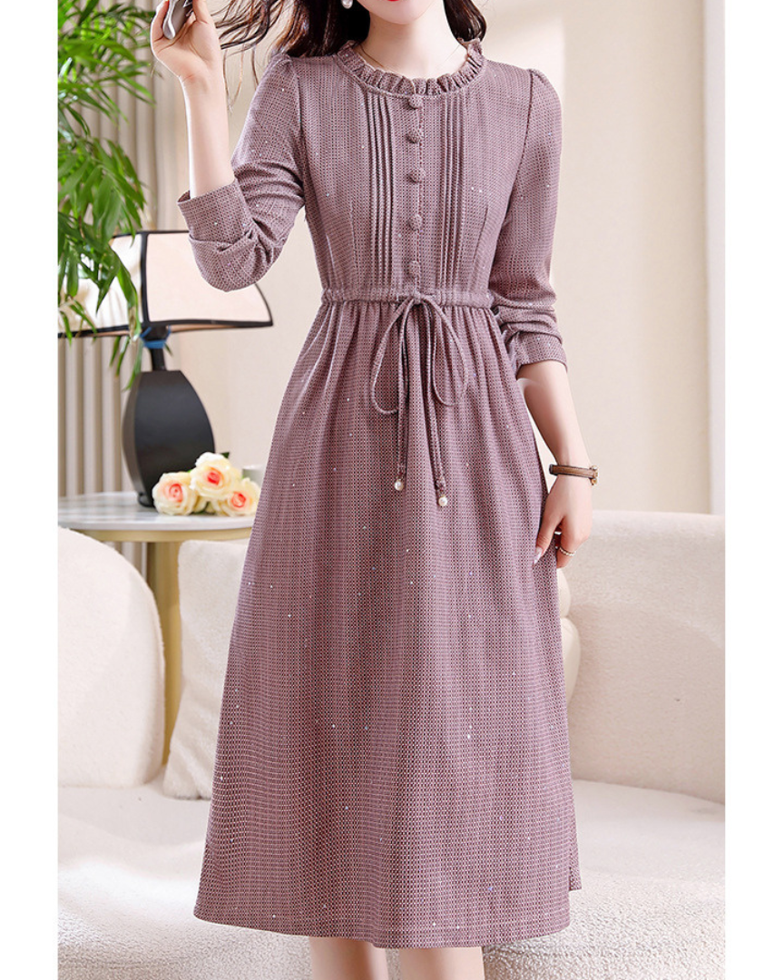 Lyra Dot Ruche Waist Dress