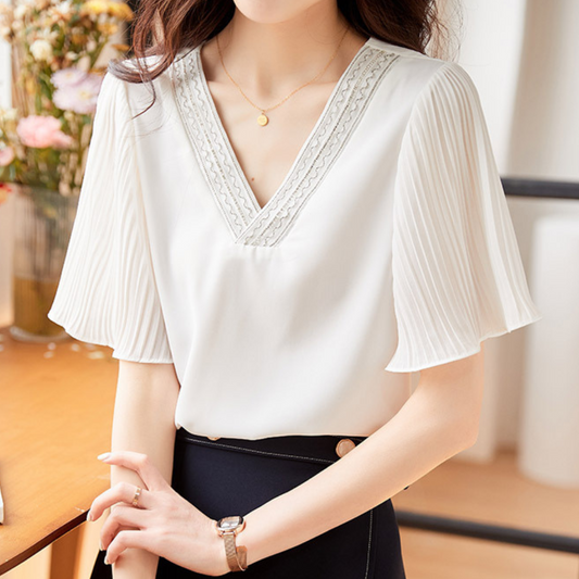Aria Light Pleat Blouse