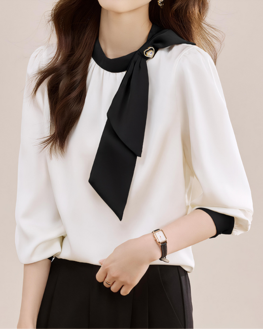 Amelie Ease Collar Blouse