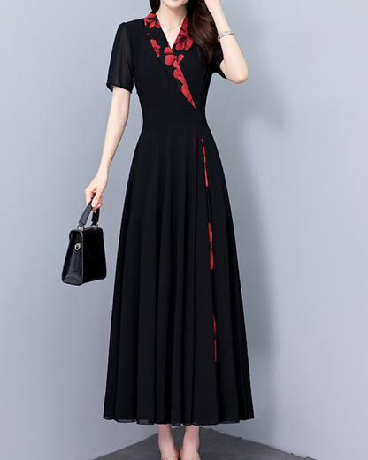 Serena Bloom Wrap Maxi Dress