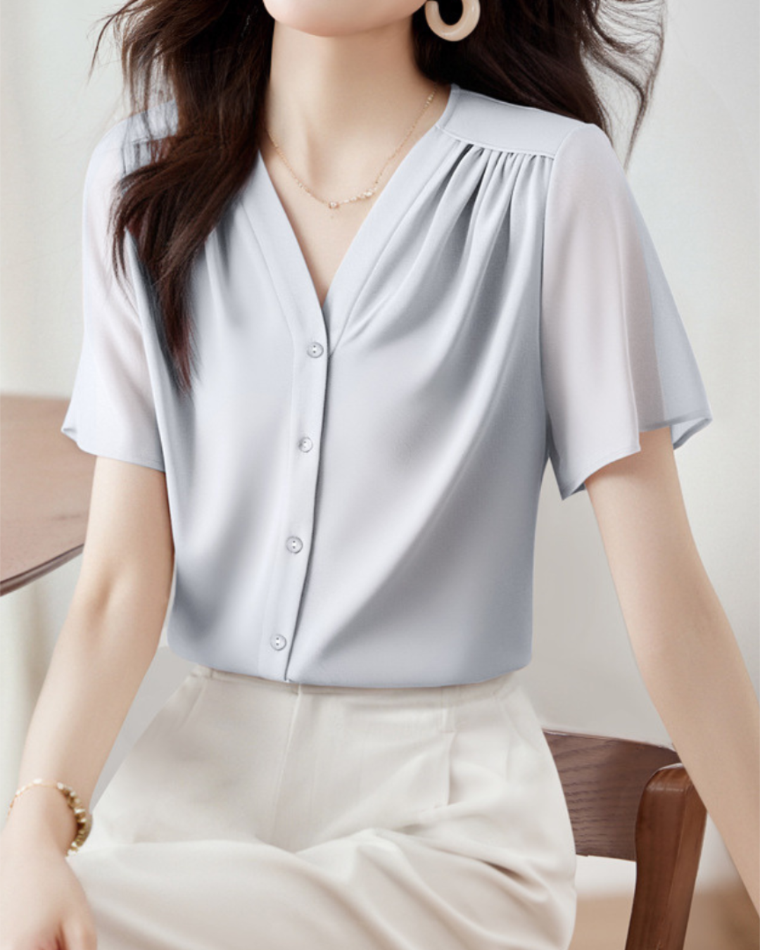 Sierra Soft Drape Chiffon Blouse