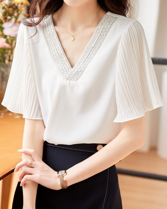 Aria Light Pleat Blouse