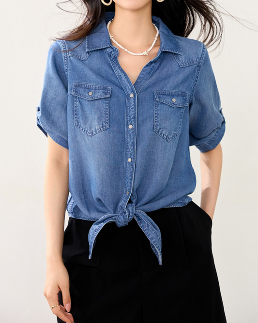 Marlowe Soft Tie Denim Shirt