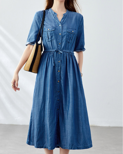 Isla Ease Pocket Shirt Dress