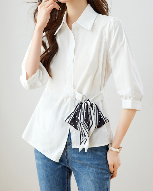 Celine Bow Soft Blouse