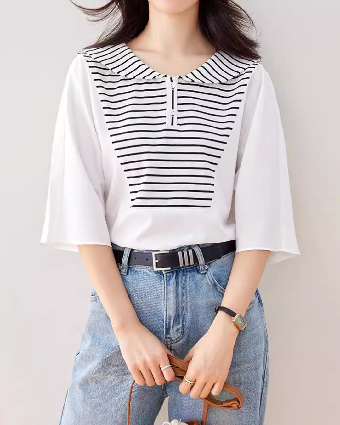 Lila Sailor Stripe T-Shirt