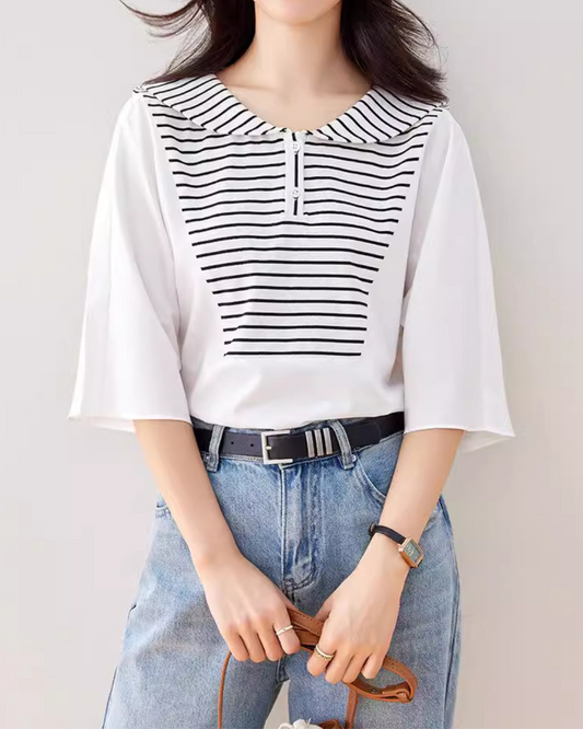 Lila Sailor Stripe T-Shirt