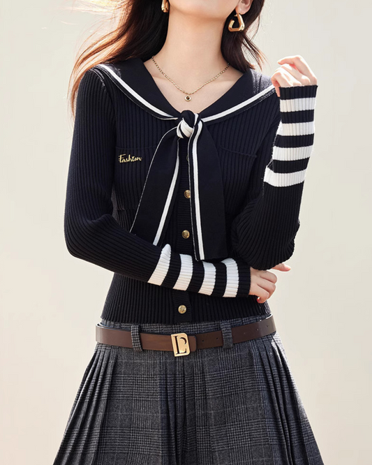 Livia Contrast Trim Pullover