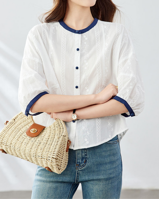 Flora Edge Calm Blouse