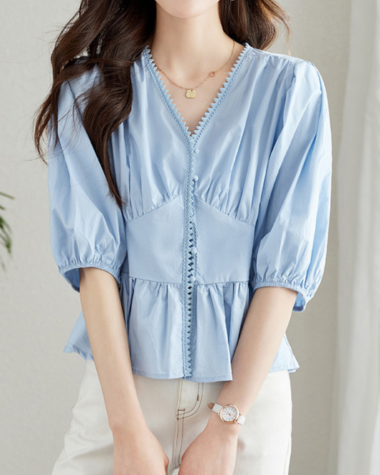 Elin Grace Peplum Blouse