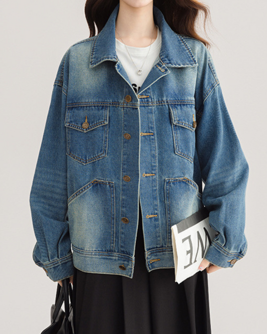 Noelle Light Fade Denim Jacket