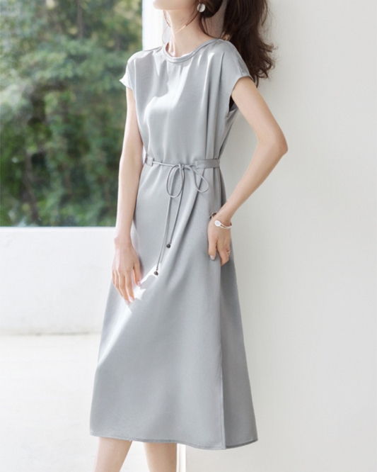 Silva Calm Belted Midi Dress