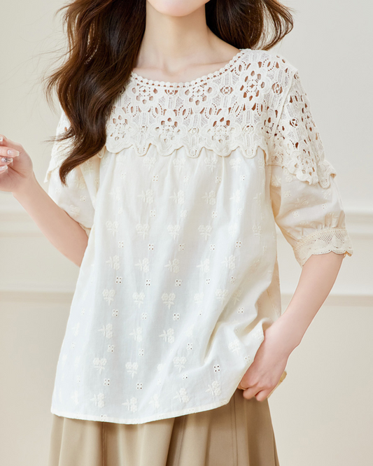 Emery Lace Garden Blouse