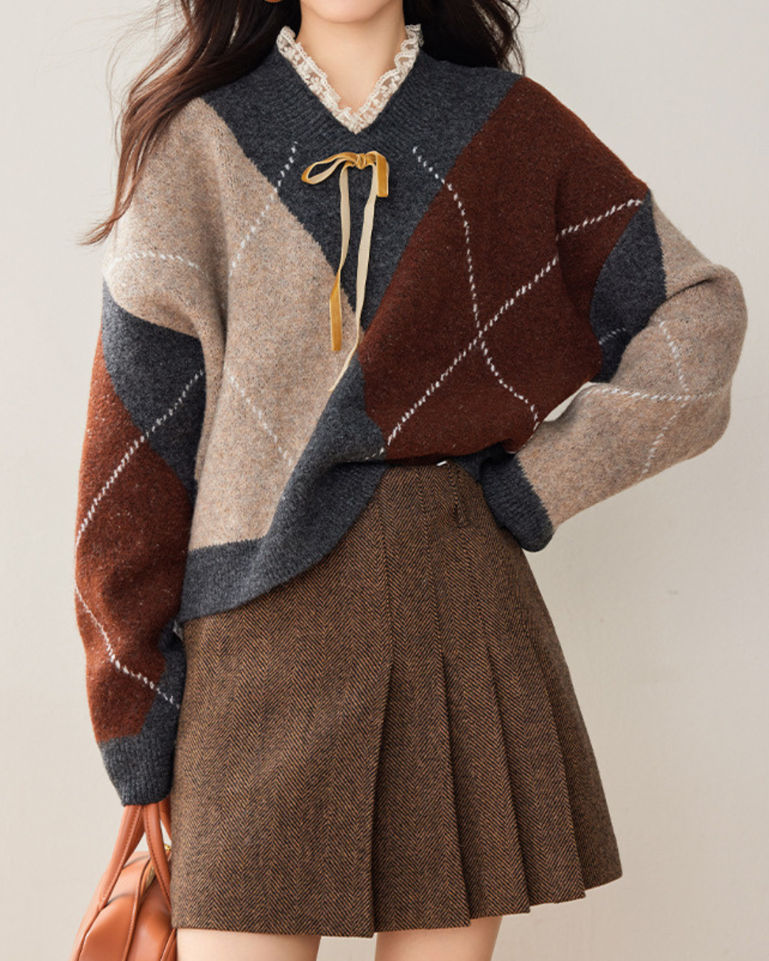 Autumn Soft Patchwork Sweater