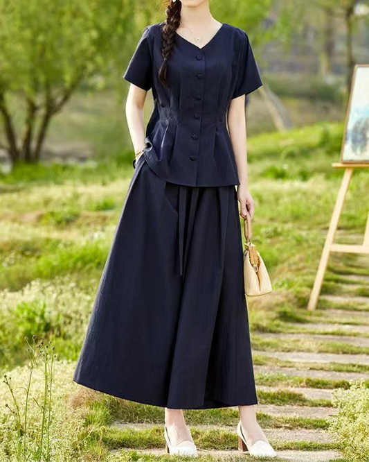 Liana Calm Pleat Wide Set