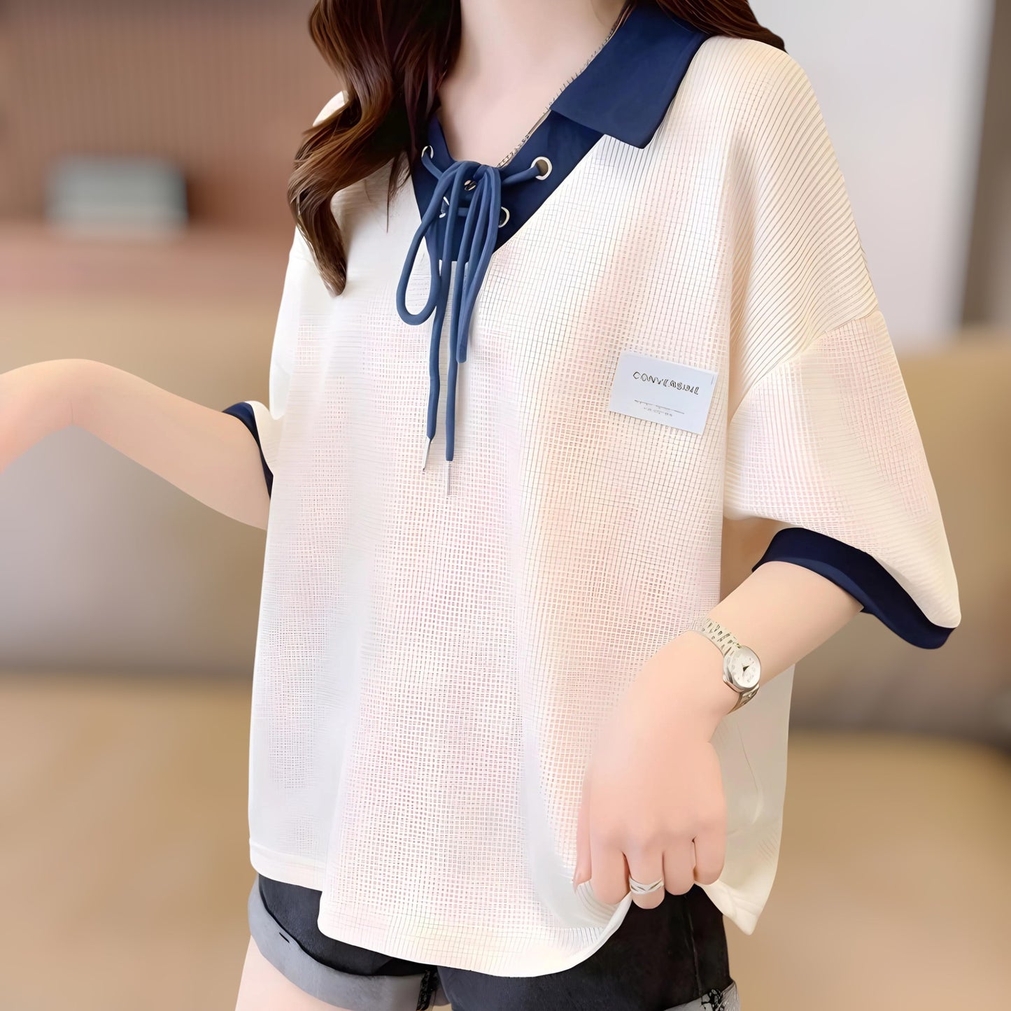 Marine Ribbon Relax T-shirt