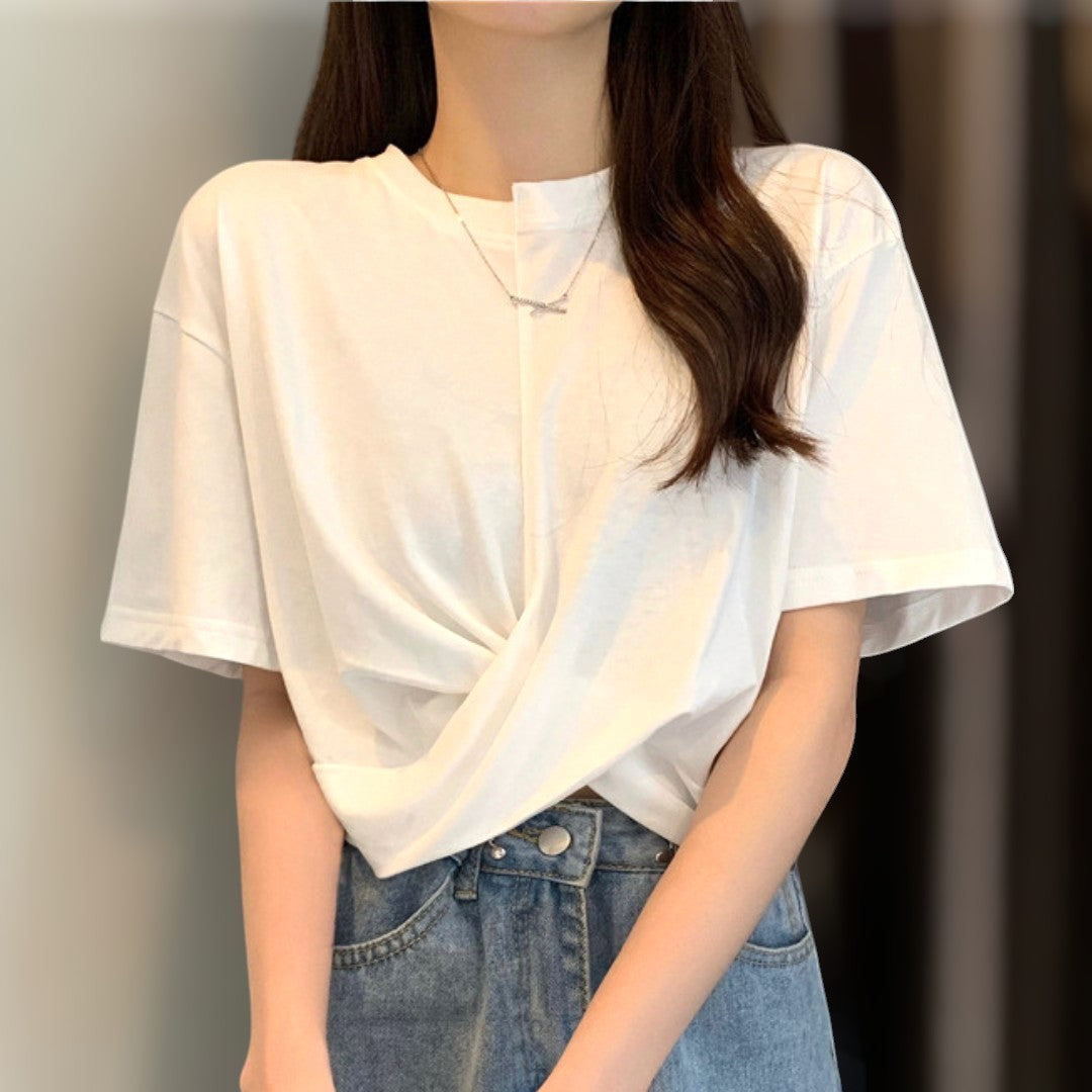 Mira Soft Twist Front T-Shirt