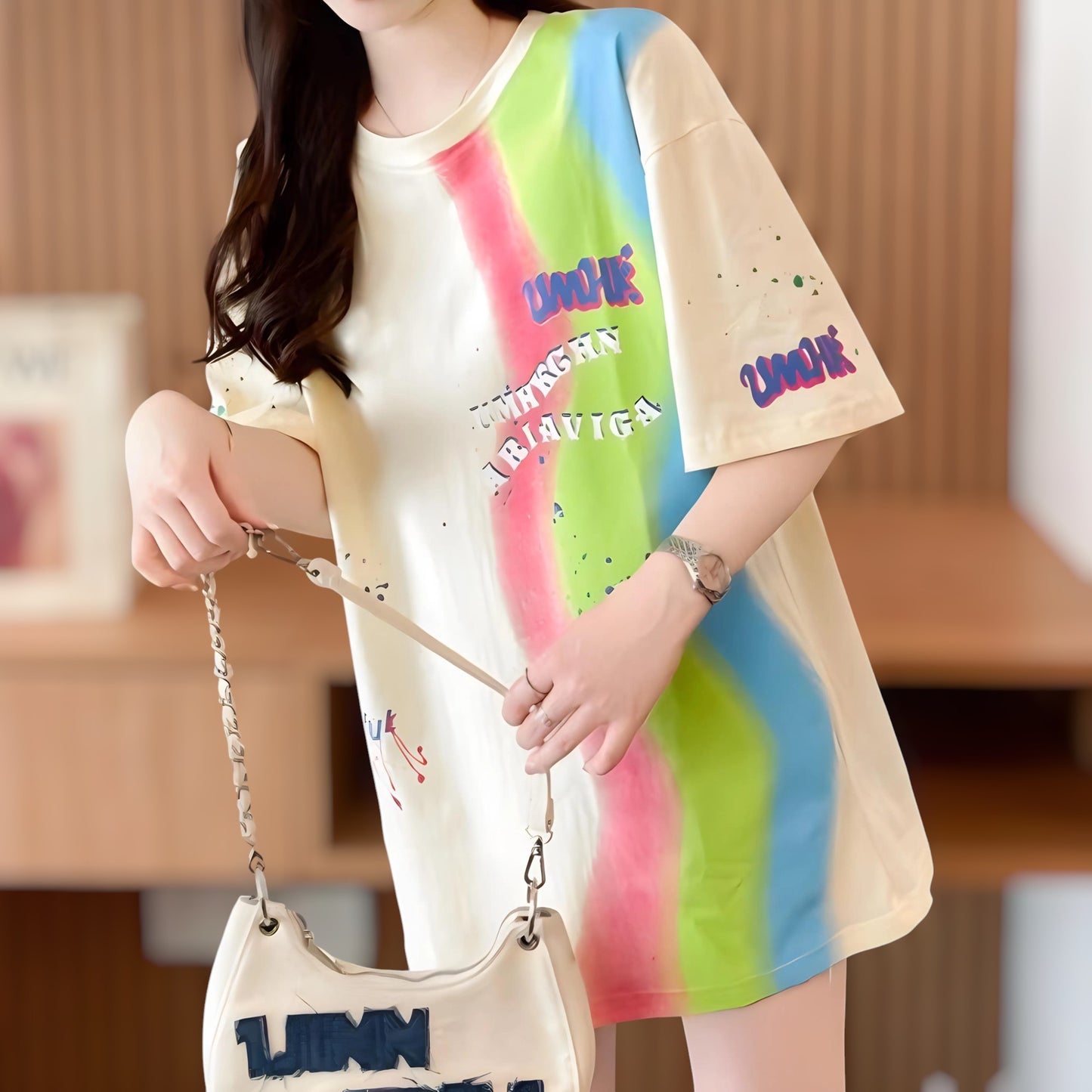 Cloud Pop Paint Oversized T-Shirt