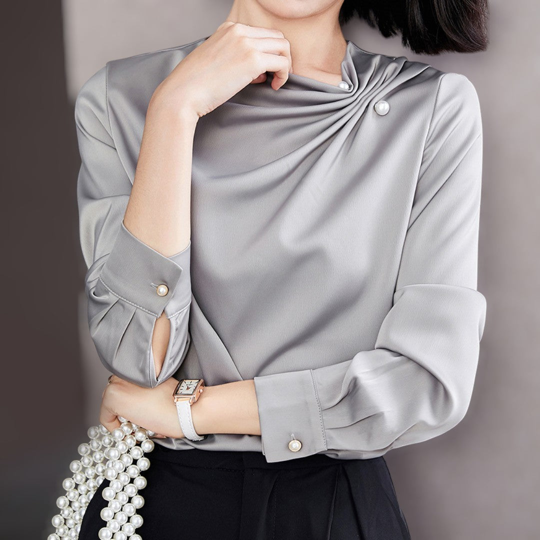Serene Fold Pearl Blouse
