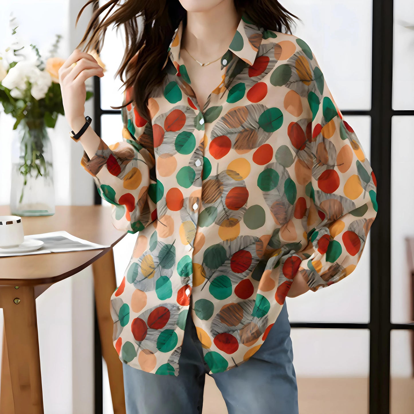 Naelle Leaf Rhythm Shirt