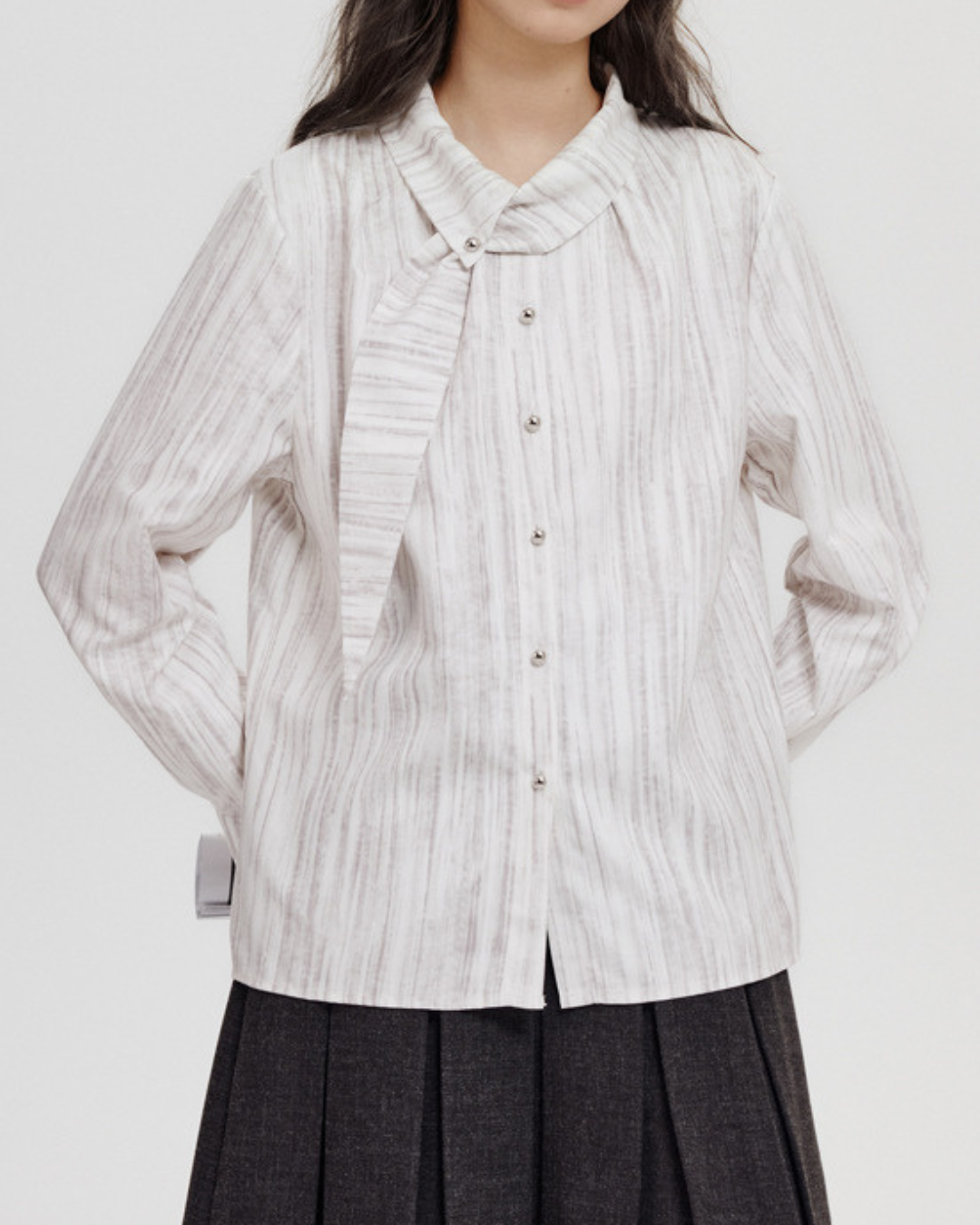 Mira Fold Stripe Blouse