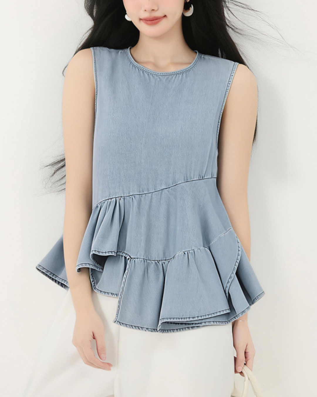 Alina Soft Curve Denim Shirt