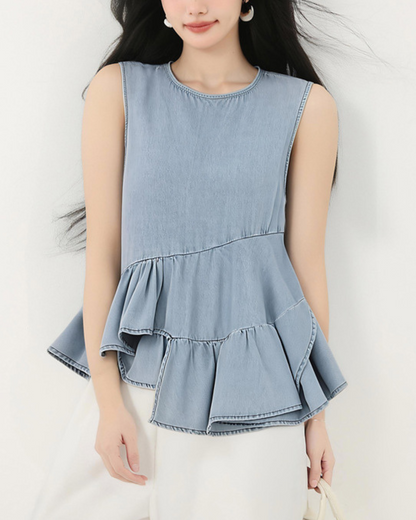 Alina Soft Curve Denim Shirt