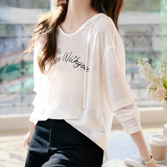 Elsie Sheer Hooded T-Shirt