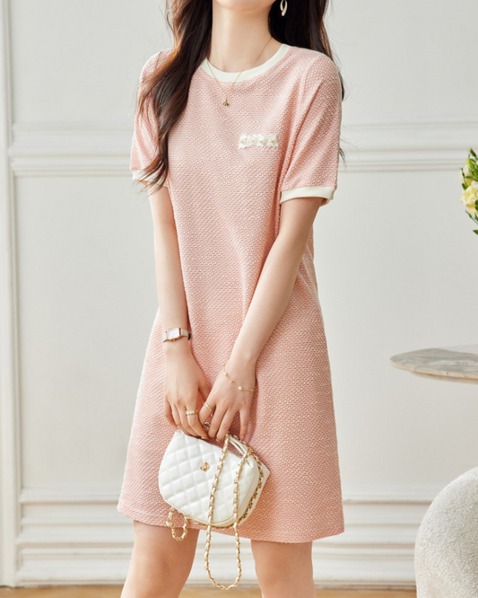 Aria Soft Trim Knit Dress